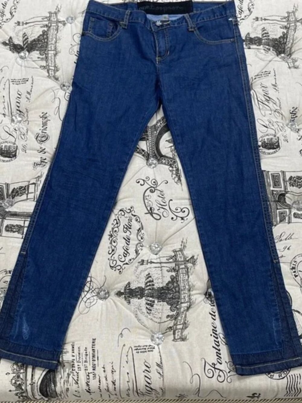 One Teaspoon Indigo Mid-Rise Jeans